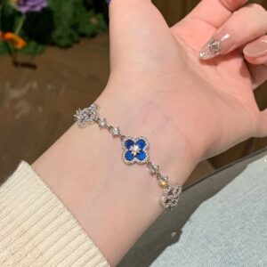 Klir lucky leaf bracelet blue sea fog for birthday gifts