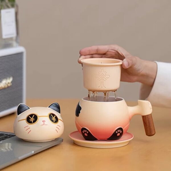 Luckycat OEM rich meaning US dollar coffee cups with gifts packing - Image 9