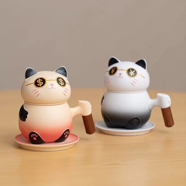 Luckycat OEM rich meaning US dollar coffee cups with gifts packing - Image 8