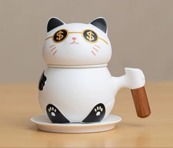 Luckycat OEM rich meaning US dollar coffee cups with gifts packing - Image 5