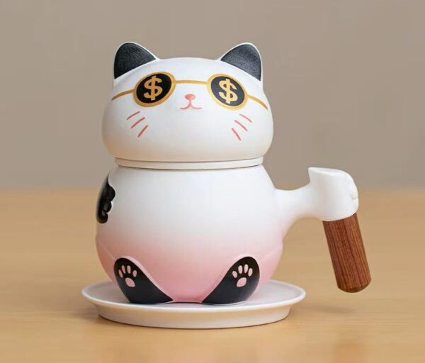 Luckycat OEM rich meaning US dollar coffee cups with gifts packing - Image 4