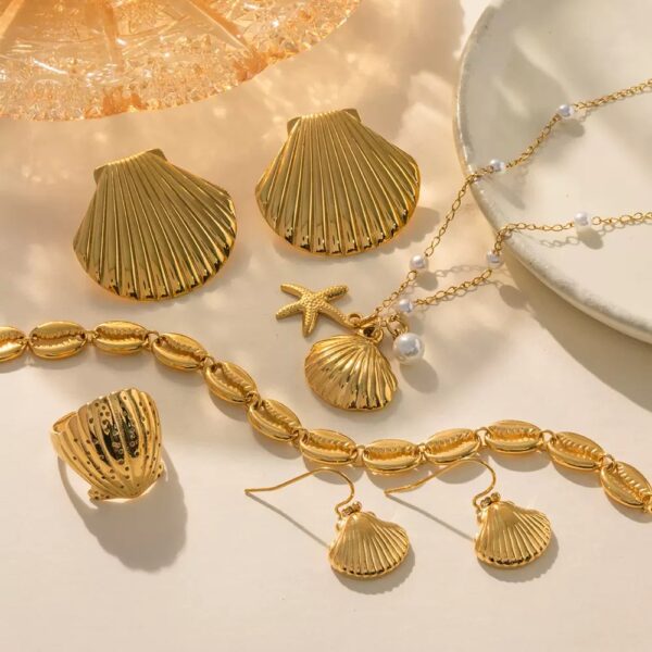 Klir seaside shell and star necklace sets - Image 3
