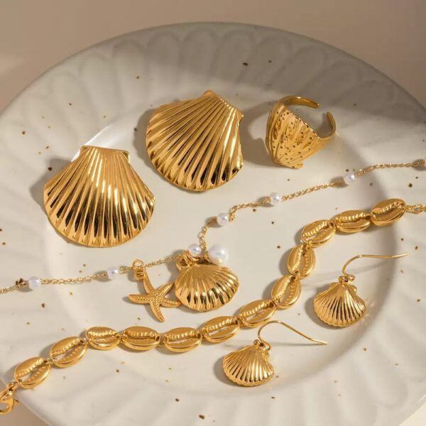 Klir seaside shell and star necklace sets - Image 2