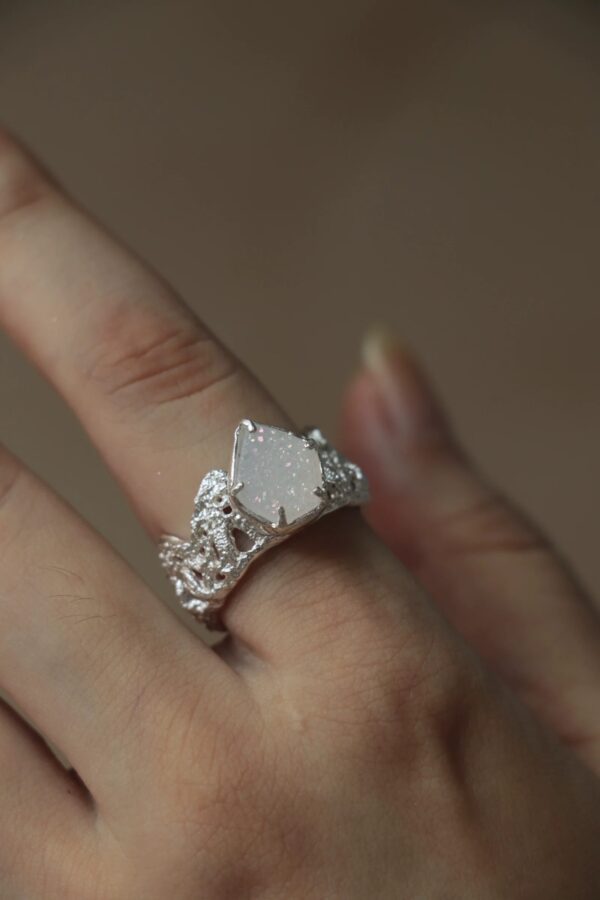 Klir silver white sugar and black sugar rings for marriage gifts packing - Image 3