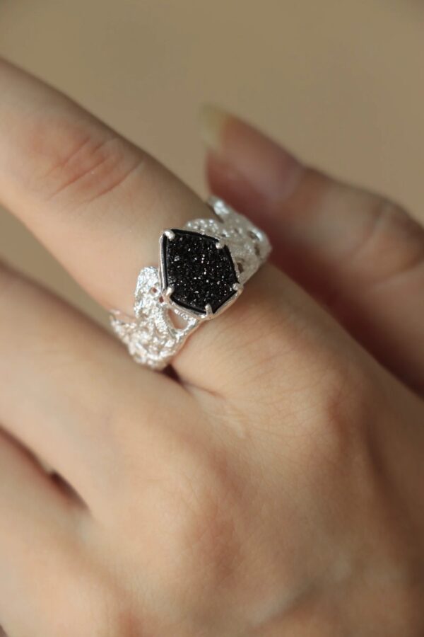 Klir silver white sugar and black sugar rings for marriage gifts packing - Image 2
