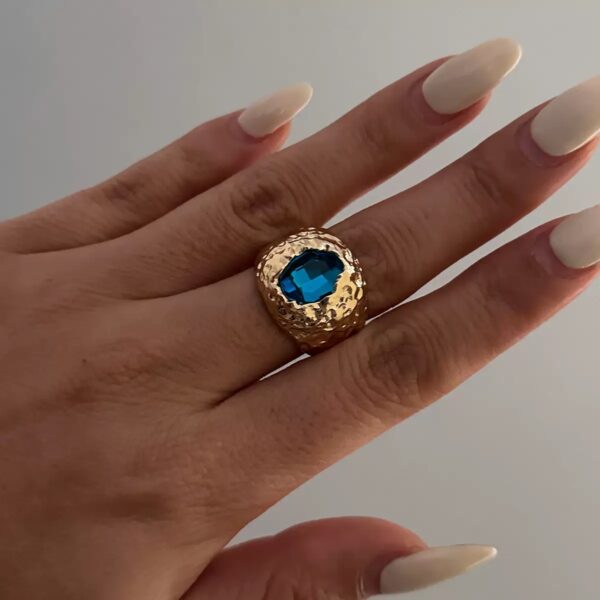 Klir luxe gemstone diamond rings set personality jewelry - Image 4