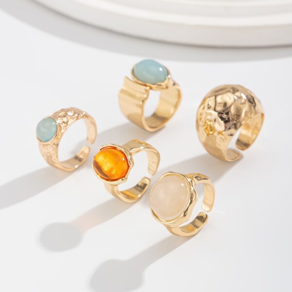 klir fashion jewelry handmade alloy rings set luxe - Image 4