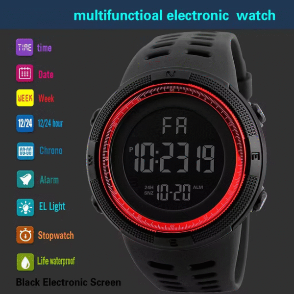 Klir Outdoor online celebrity electronic watches with large screen sports multifunctional fashion watches - Image 8