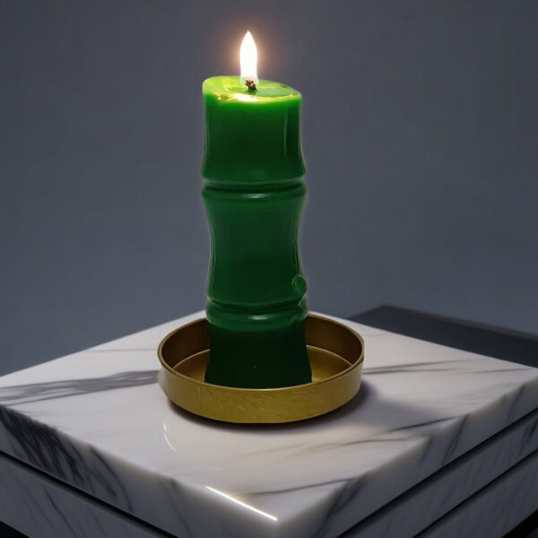 Creative bamboo aromatherapy candle